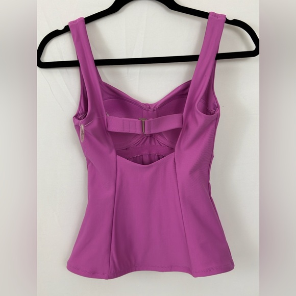 CALIA Power Sculpt Geranium High Support Square Neck Thick Straps Tankin… - Picture 5 of 13
